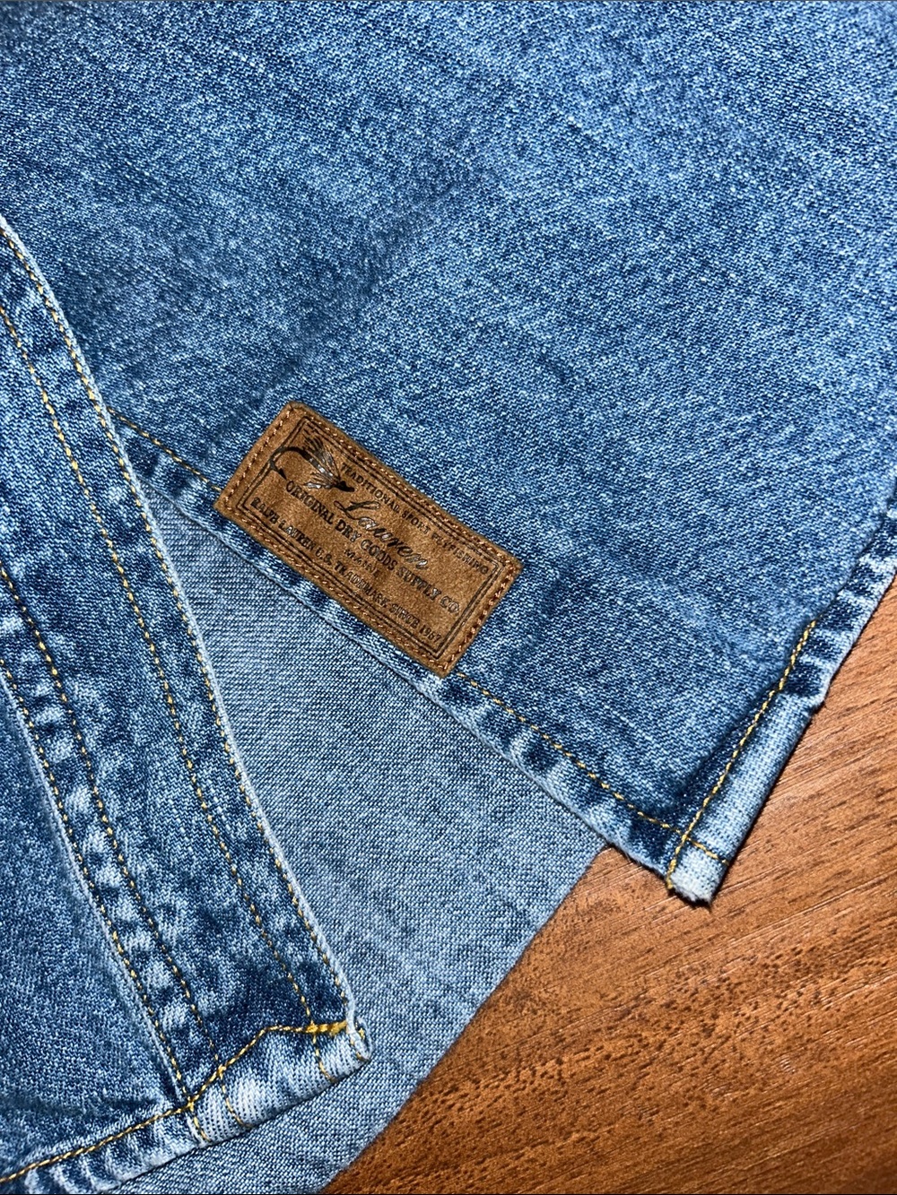 Ralph Lauren Jeans Co Snap Button Down Denim Utility Shacket Shirt 4 - Picture 12 of 14